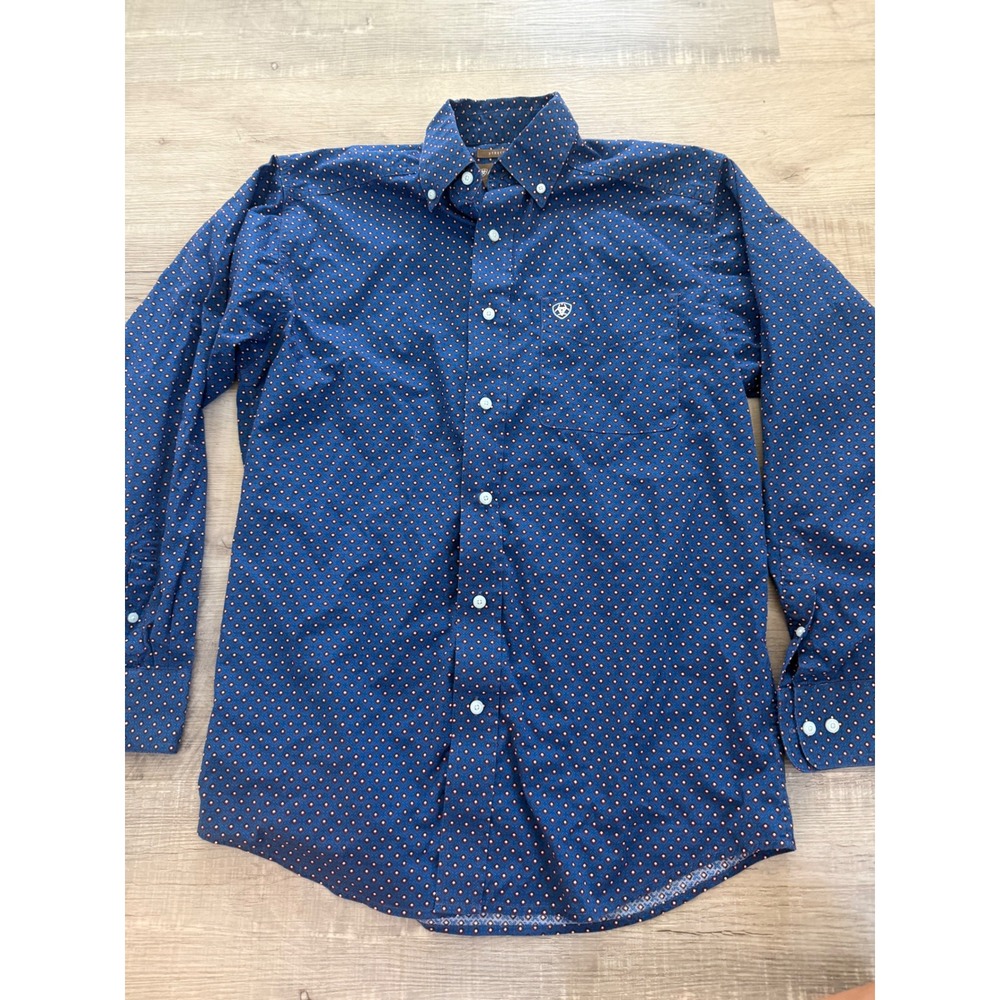 Ariat Men's Stretch Geometric Print Button-Down Shirt S